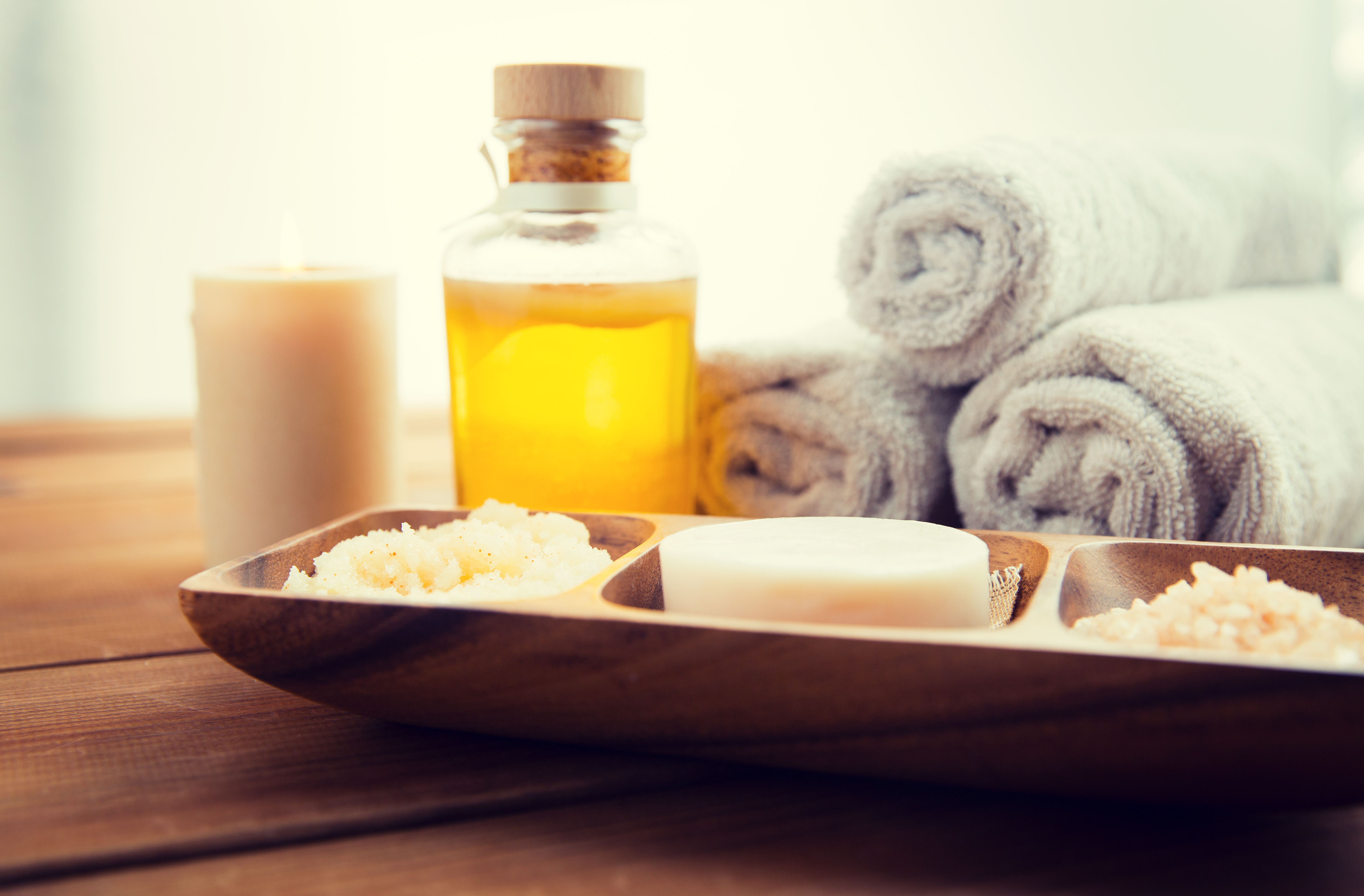 Thitikan Thai Massage treatment room in Nuneaton